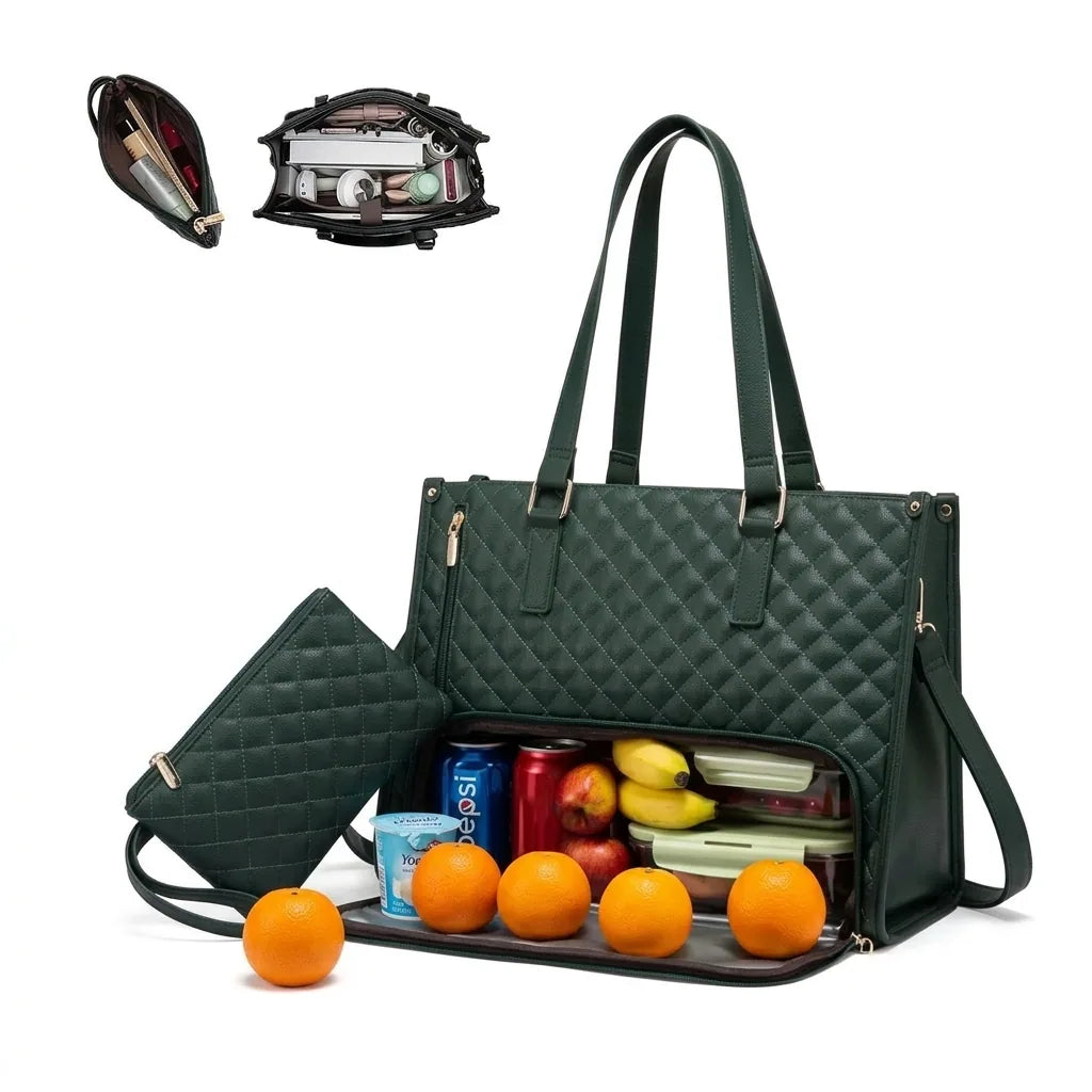 Belle dame -  Sac Cabas élégant pour Repas et Ordinateur